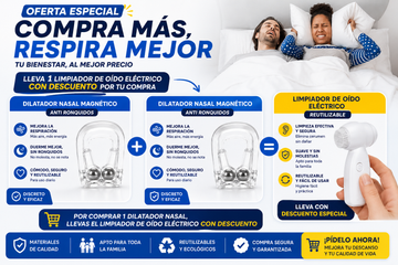 Dilatador Nasal Magnético Antirronquidos