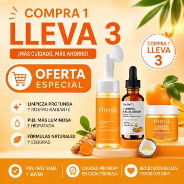 Limpiador facial de cúrcuma