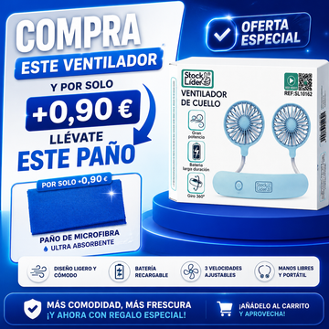 Ventilador de cuello con aspas