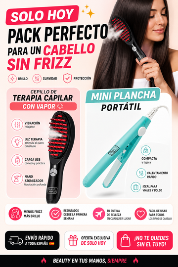 Cepillo de terapia capilar con vapor